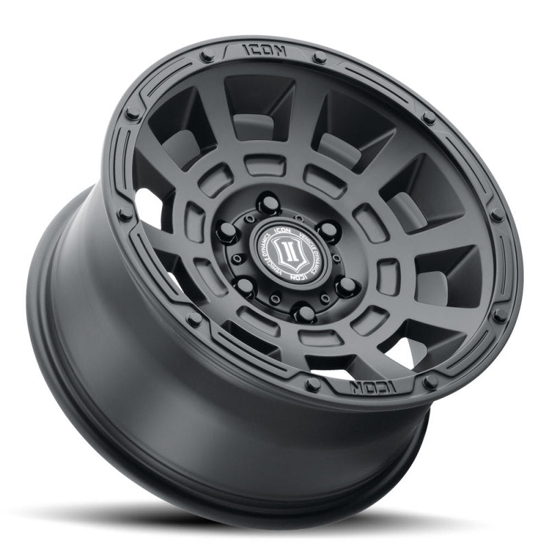 ICON Thrust 17x8.5 6x135 6mm Offset 5in BS Satin Black Wheel