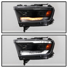 Load image into Gallery viewer, Spyder Dodge Ram 19-20 Halogen Model Projector Headlights Chrome PRO-YD-DR19HALSI-SEQ-BK