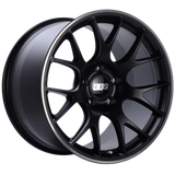 BBS CH-R 20x10 5x112 ET18 CB66.5 Satin Black Polished Rim Protector Wheel