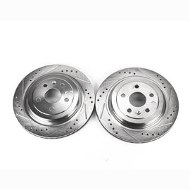 Power Stop 08-14 Cadillac CTS Rear Evolution Drilled & Slotted Rotors - Pair