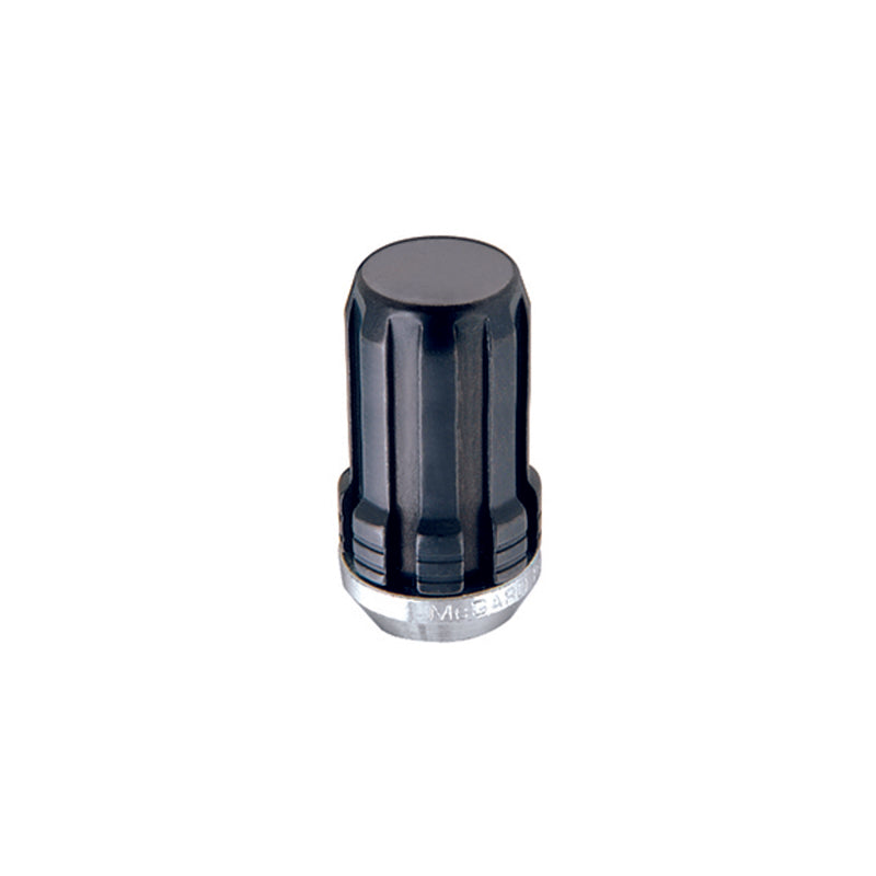 McGard SplineDrive Lug Nut (Cone Seat) 1/2-20 / 1.60in. Length (4-Pack) - Black (Req. Tool)