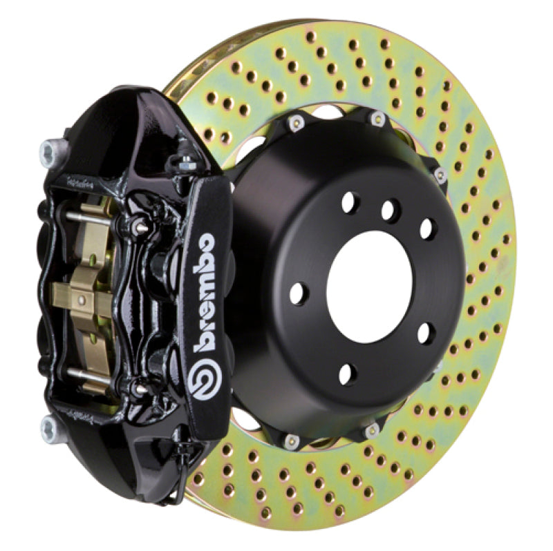 Brembo 05-13 Range Rover Sport (L320) Rear GT BBK 4 Piston Cast 380x28 2pc Rotor Drilled-Black