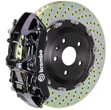 Load image into Gallery viewer, Brembo 07-18 Wrangler/Unlimited Front GT BBK 6 Piston Cast 365x34 2pc Rotor Drilled-Black