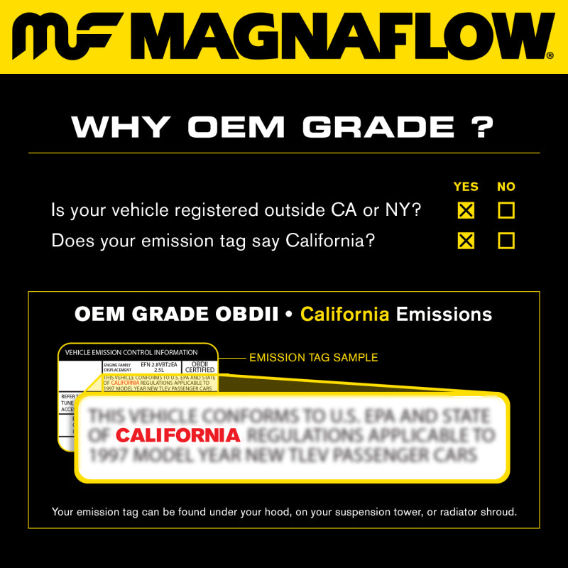 MagnaFlow Conv Universal 5.0 C/C 3.0 Spun OEM