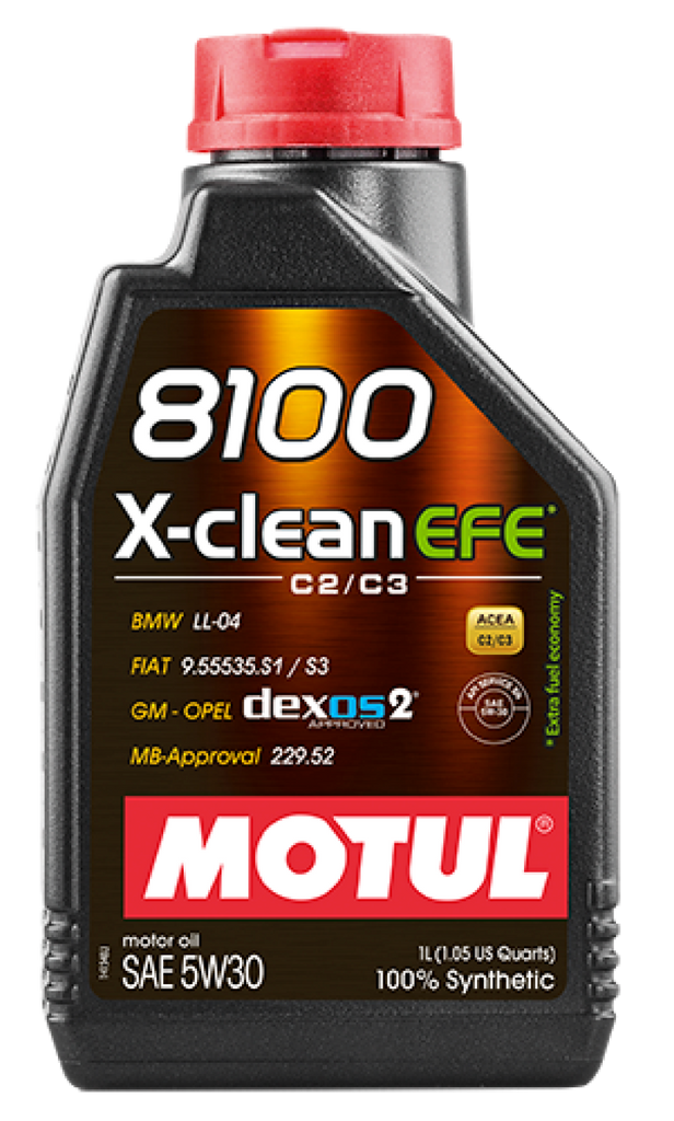 Motul 1L Synthetic Engine Oil 8100 5W30 X-Clean EFE