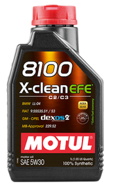 Motul 1L Synthetic Engine Oil 8100 5W30 X-Clean EFE