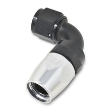 Load image into Gallery viewer, Russell Performance -6 AN Black/Silver 90 Degree Full Flow Hose End