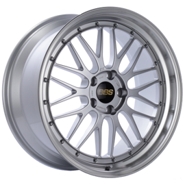 BBS LM 17x8.5 5x120 ET18 Diamond Silver Center Diamond Cut Lip Wheel -82mm PFS/Clip Required
