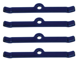 Moroso Chevrolet Small Block Valve Cover Hold Downs - Steel - Blue Powder Coat - Set of 4