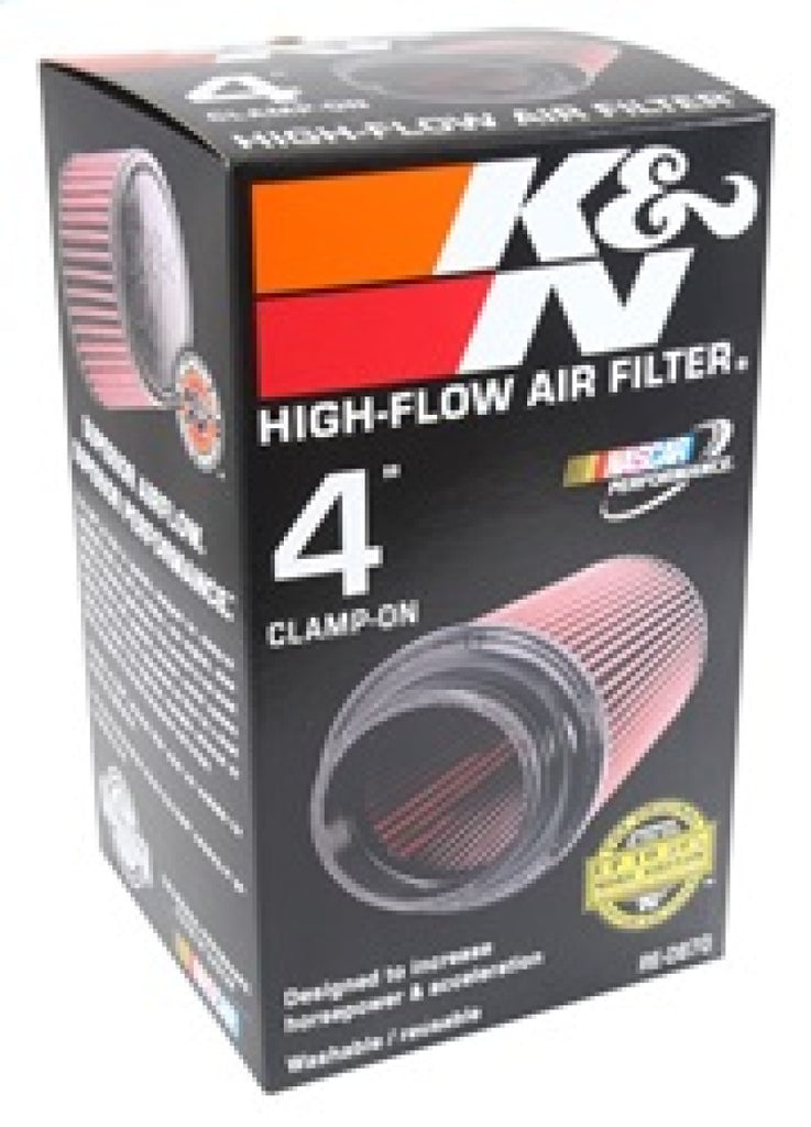 K&N Universal Rubber Filter 4inch FLG / 6inch OD-B / 4-5/8inch OD-T / 9inch H