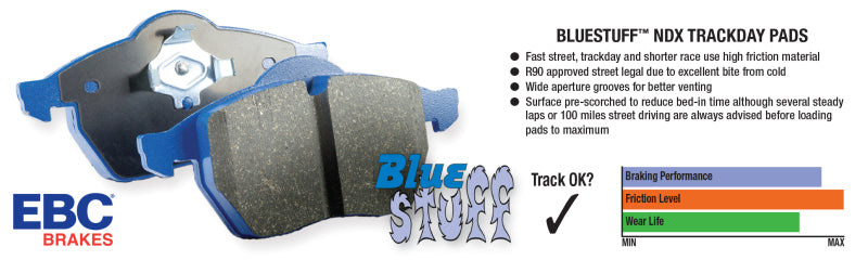 EBC 89-94 Nissan Skyline (R32) 2.0 GTE Bluestuff Front Brake Pads