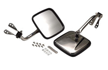 Load image into Gallery viewer, Kentrol 55-86 Jeep CJ Mirror Kit Pair - Polished Silver