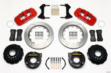 Wilwood AERO4 Rear P-Brake Kit 14.00in Red Ford 8.8 w/2.5in Offset-5 Lug