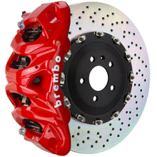 Load image into Gallery viewer, Brembo 10-14 F150 SVT Raptor Front GT BBK 8 Piston Cast 412x38 2pc Rotor Drilled-Red