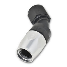 Load image into Gallery viewer, Russell Performance -12 AN Black/Silver 45 Degree Full Flow Hose End