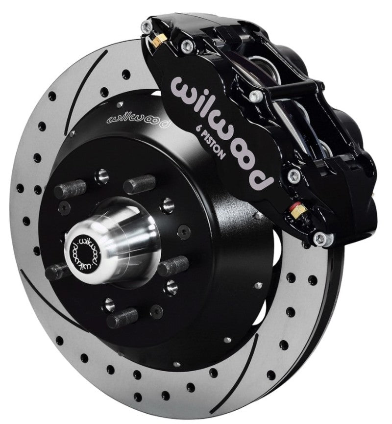 Wilwood Narrow Superlite 6R Dust-Seal Big Brake Front Brake Kit 14in. Drilled w/ Wilwood Pro Spindle