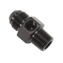 Load image into Gallery viewer, Russell Performance -6 AN Flare to 3/8in Pipe Pressure Adapter (Black)