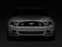 Load image into Gallery viewer, Raxiom 13-14 Ford Mustang w/ Factory HIDLED Halo Projector Headlights- Black Housing (Smoked Lens)