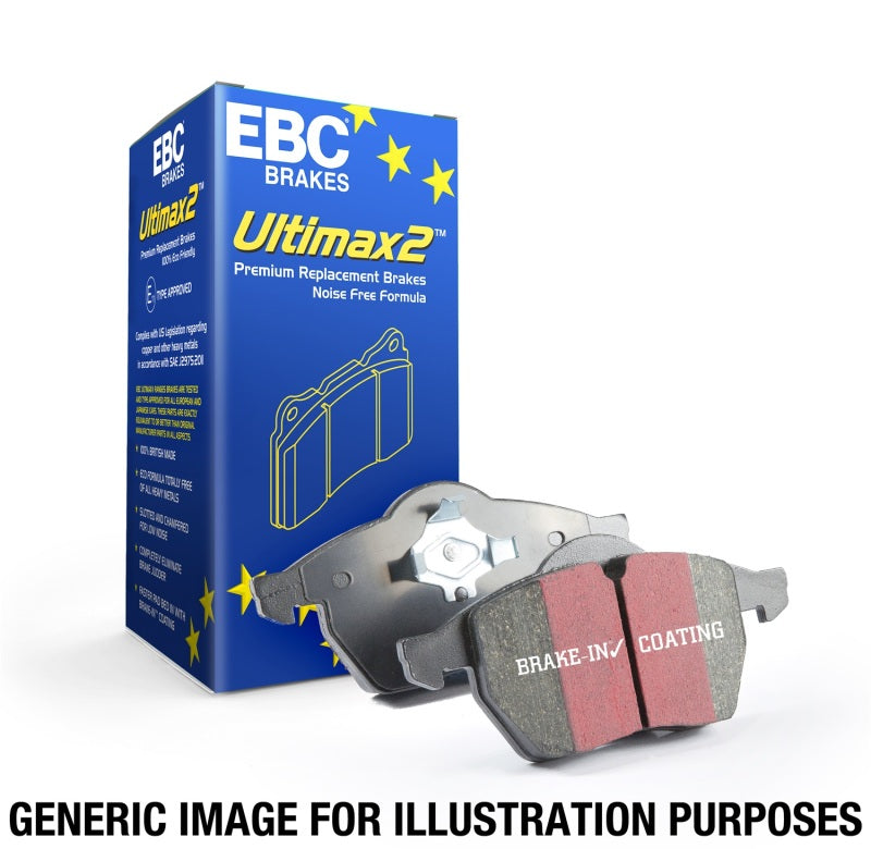 EBC 2014+ Audi A3 1.8 Turbo (w/Electronic Parking Brake) Ultimax2 Rear Brake Pads