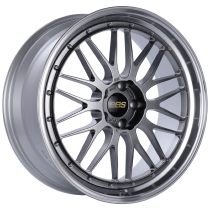 BBS LM 20x10.5 5x114.3 ET35 Diamond Black / Diamond Cut Lip Wheel PFS/Clip Required