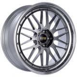 BBS LM 18x9.5 5x114.3 ET38 Diamond Black Center Diamond Cut Lip Wheel - 82mm PFS Required