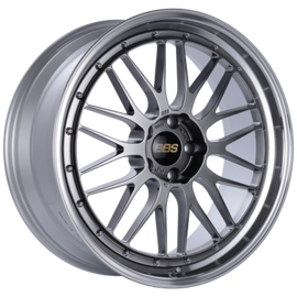 BBS LM 17x7.5 4x100 ET40 Diamond Black Center / Diamond Cut Lip Wheel -70mm PFS/Clip Required