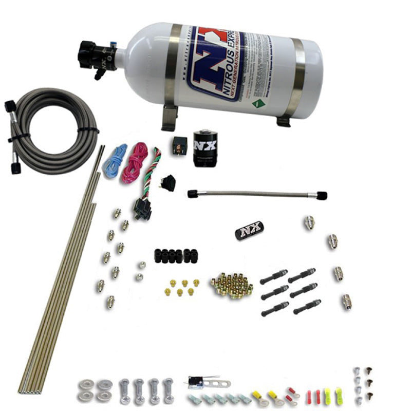 Nitrous Express 6 Cyl Dry Direct Port Nitrous Kit w/ 10lb Bottle