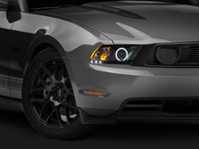 Load image into Gallery viewer, Raxiom 10-12 Ford Mustang w/ Headlights CCFL Halo Projector Headlights- Black Housing (Clear Lens)