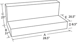Tradesman Steel L-Shape Liquid Storage Tank - White