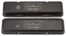 Load image into Gallery viewer, Edelbrock Valve Cover Victor Series Chevrolet 1959-1986 262-400 CI V8 Low Black