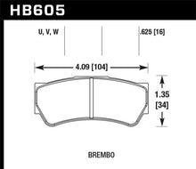 Load image into Gallery viewer, Hawk DTC-80 Brembo F3 16mm Race Brake Pads