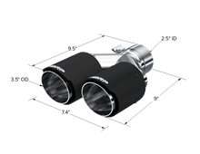 Load image into Gallery viewer, MBRP Universal Carbon Fiber Dual Tip 3.5in OD/2.5in Inlet