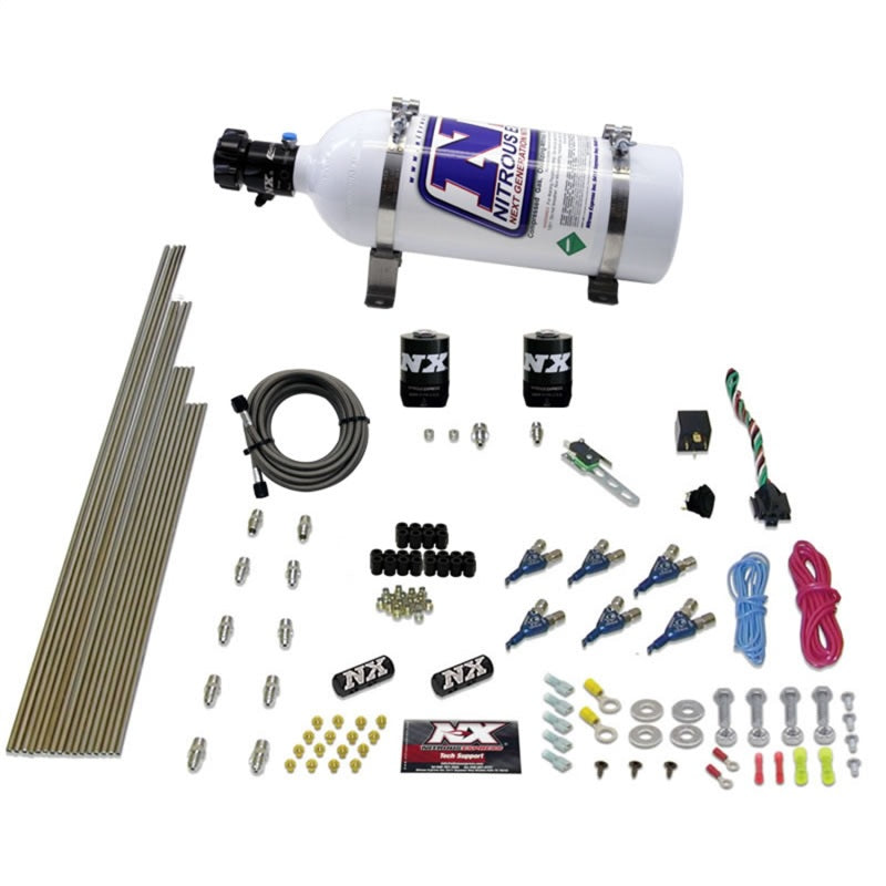 Nitrous Express 6 Cyl Gas Nitrous Kit (150-375HP) w/5lb Bottle