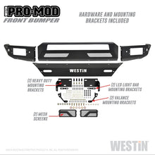 Load image into Gallery viewer, Westin 16-19 Chevy/GMC  Silverado/Sierra 1500 Pro-Mod Front Bumper