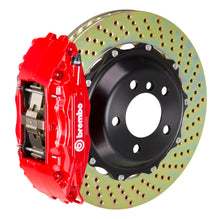 Load image into Gallery viewer, Brembo 95-98 240SX/ w/5-lug Hubs Front GT BBK 4 Piston Cast 2pc 332x32 2pc Rotor Drilled-Red