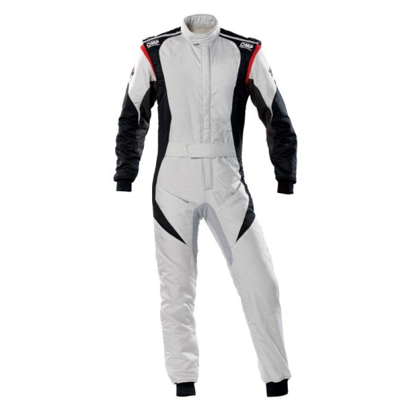 OMP First Evo Overall Silver/Black - Size 60 (Fia 8856-2018)