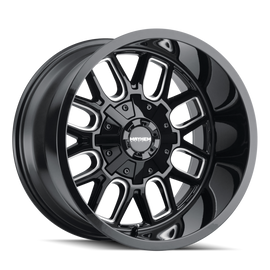 Mayhem 8107 Cogent 20x9 / 6x135 BP / -8mm Offset / 106mm Hub Black w/ Milled Spokes Wheel