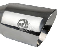 Load image into Gallery viewer, aFe MACH Force-Xp Univ 304 SS Double-Wall Clamp-On Exhaust Tip - Polished - 3in Inlet - 4.5in Outlet