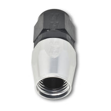 Load image into Gallery viewer, Russell Performance -8 AN Black/Silver Straight Full Flow Hose End