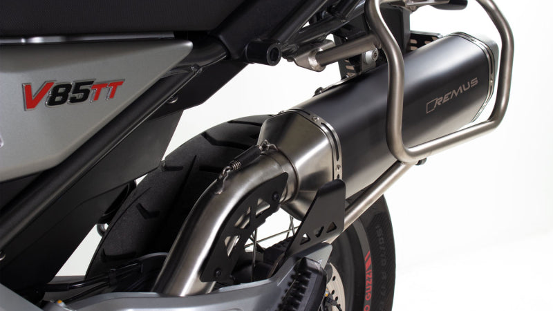 Remus 2019 Moto Guzzi V85 TT Black Hawk Black Slip On