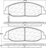 StopTech 08-14 Cadillac CTS Street Performance Front Brake Pads