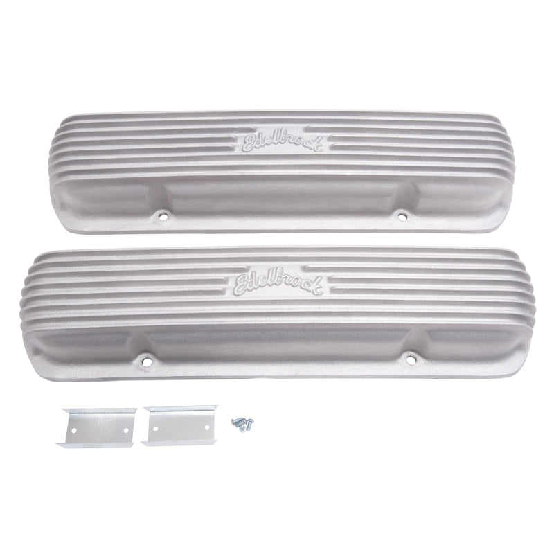 Edelbrock Valve Cover Classic Series Pontiac 1962-1979 301-455 CI V8 Satin