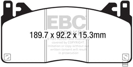 EBC 2015+ Ford Mustang GT350 Bluestuff Front Brake Pads