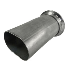 Load image into Gallery viewer, Granatelli 3.0in Round to 3.0in Oval Exhaust Adapter w/V-Band