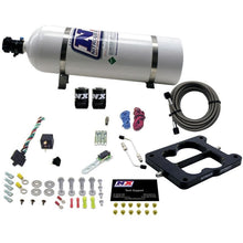 Load image into Gallery viewer, Nitrous Express Q-Jet/Holley Spread Bore Nitrous Kit (50-300HP) w/15lb Bottle