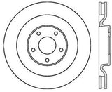 StopTech Power Slot 06-10 Corvette (Z06) / 10 Corvette Grand Sport Front Left Slotted CRYO Rotor