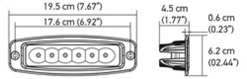 Hella Value Fit Mini 6in LED Light Bar - Flood