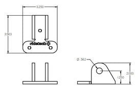 Ridetech Bracket to Mount C4 Corvette ShockWave Lower Control Arm
