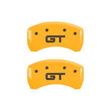 Load image into Gallery viewer, MGP Rear set 2 Caliper Covers Engraved Rear S197/GT Yellow finish black ch