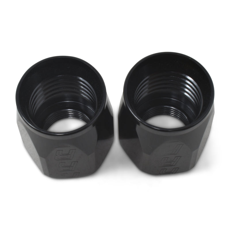 Russell Performance 2-Piece -6 AN Full Flow Swivel Hose End Sockets (Qty 2) - Polished and Black